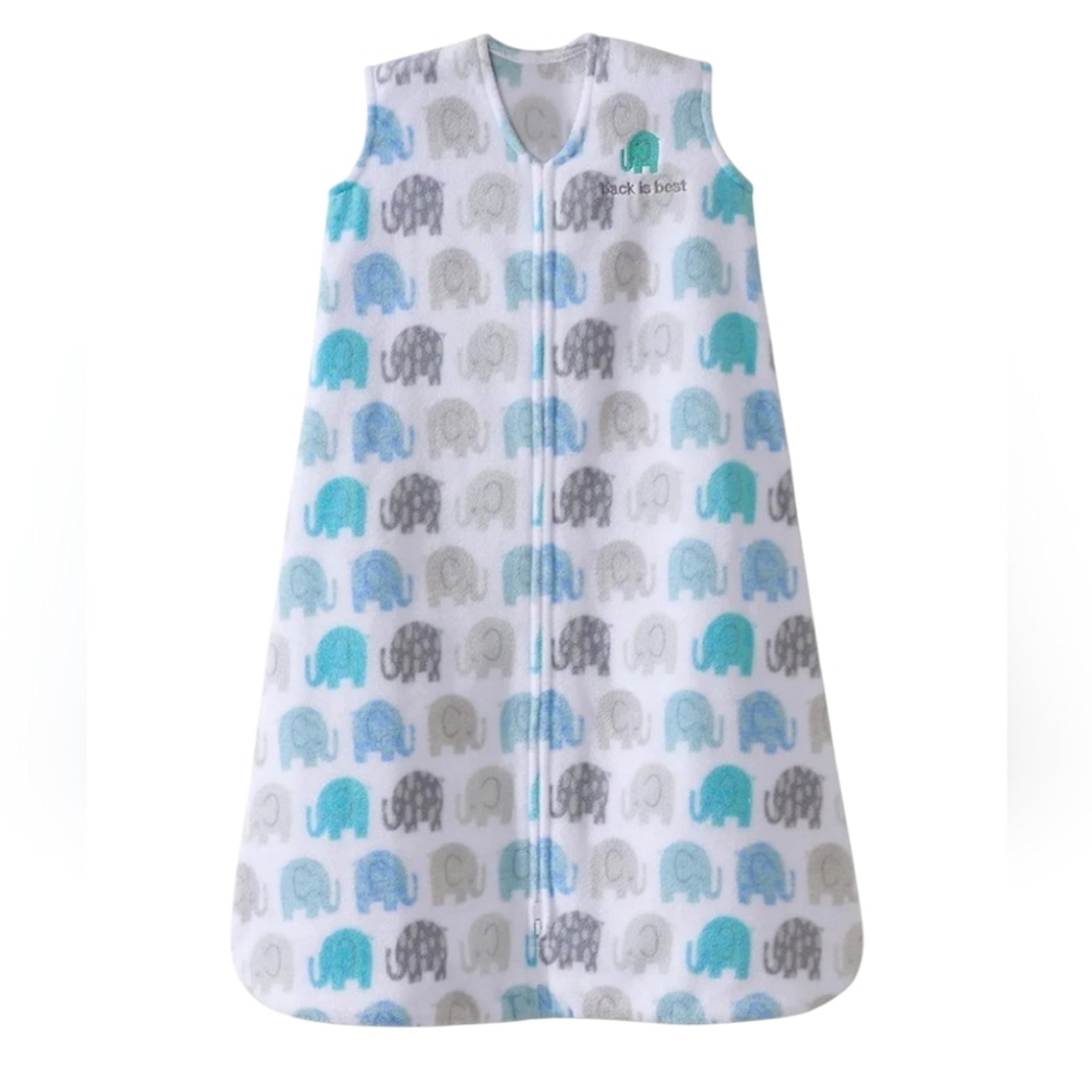 Halo SleepSack Micro Fleece Blue Elephant Print XL 18 24M